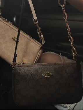 Coach Two-Tone Signature Crossbody